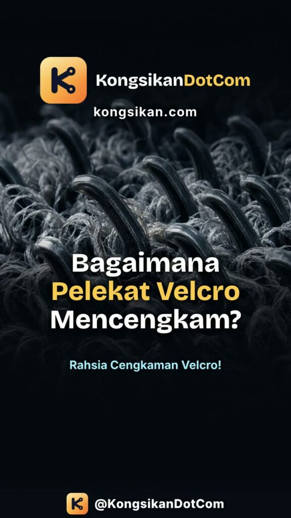 Bagaimana Pelekat Velcro (Hook & Loop) Berfungsi