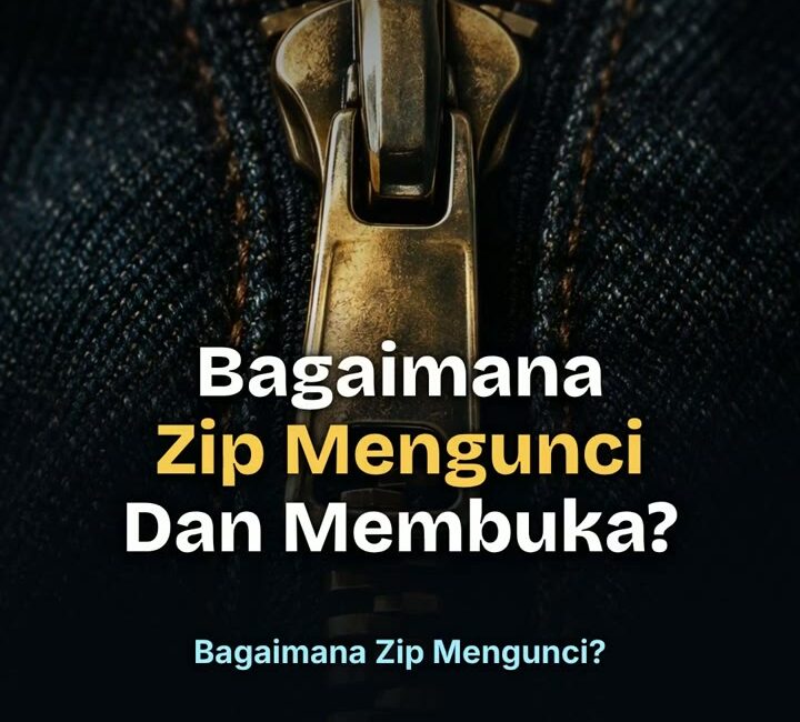 Bagaimana Zip Pakaian (Zipper) Mengunci & Membuka Kain